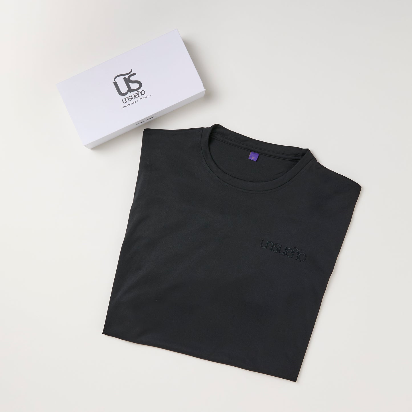 unsueño classic pyjama top black logo